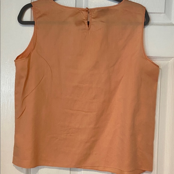 Talbots Peach Ruffle Front Blouse - Picture 5 of 7